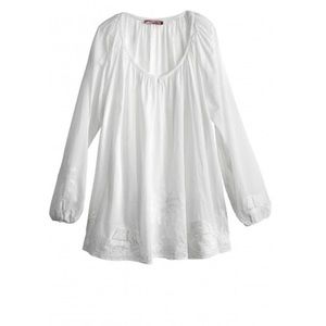 Calypso St. Barths "Dauelle" embroidered cotton top Regencycore Cottagec…